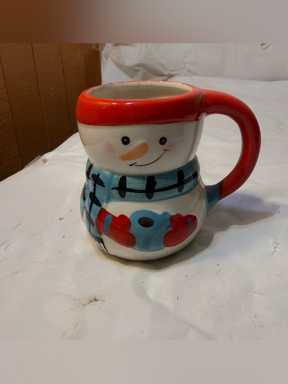 Bay Island Ceramic Snowman Mug 14 oz